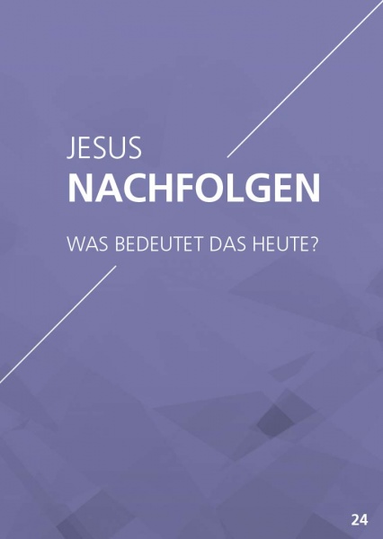 Themenflyer Landeskirche Nr. 24 | Jesus nachfolgen – was bedeutet das heute? | 50er Pack